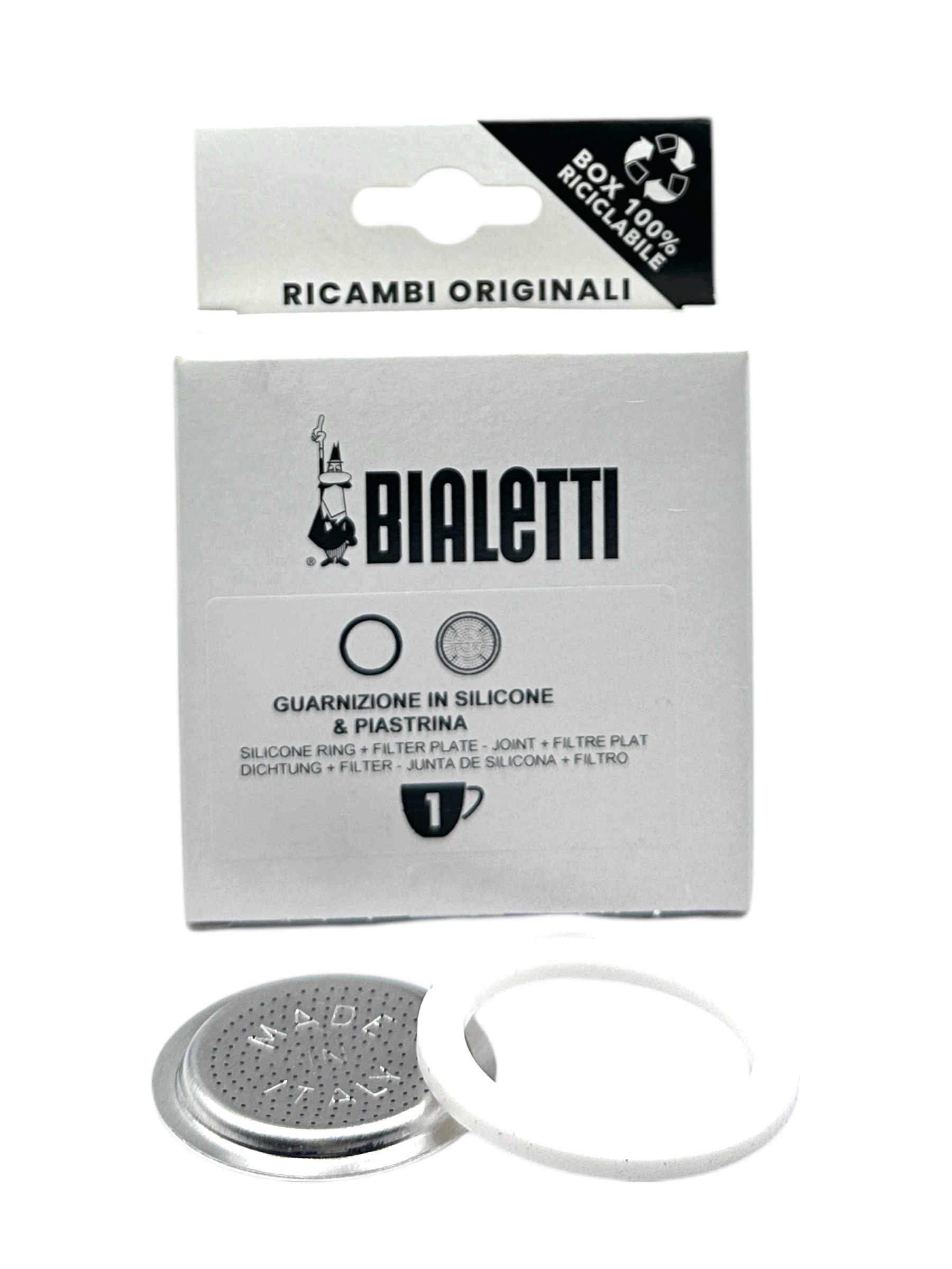 Bialetti Silicone Seal + Filter Plate - 1 cup 
